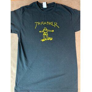 Thrasher Magazine Gonz Black Yellow Mens Size Small T-Shirt (SKU: 23M)